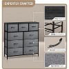 Sorbus Dresser with 9 Drawers - Furniture Storage Chest Tower Unit for Bedroom, Closet, etc - Steel Frame, Wood Top, Fabric Bins - 4 of 4