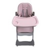 JANSNO Pink Portable Baby High Chair with Adjustable Feeding Seat, Safety Belt, Silent Wheels - 2 of 4