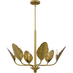 Quoizel Lighting Bayley 6 - Light Chandelier in  Aged Brass - 1 of 4