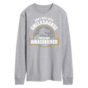 Men's - Instant Message - You'll Get Jurasskicked Long Sleeve Graphic T-Shirt - 1 of 4