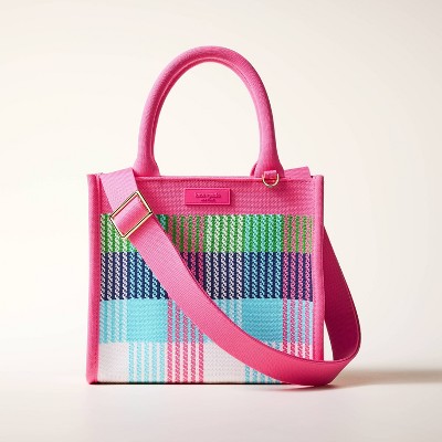 Plaid Knit Crossbody Bag - kate spade new york x Target Red/Pink/Green/Blue