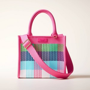 Plaid Knit Crossbody Bag - kate spade new york x Target Red/Pink/Green/Blue - 1 of 4
