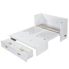 CLIHOME Full Size Murphy Bed with USB Ports, Large Drawers and Metal Handles - 4 of 4
