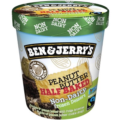 Ben & Jerry's Peanut Butter Half Baked Non-Dairy Ice Cream Frozen Dessert - 16oz