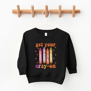 The Juniper Shop Get Your Cray-On Toddler Graphic Sweatshirt - 1 of 2