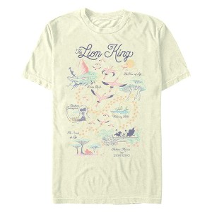 Men's Lion King Pride Land Map T-Shirt - 1 of 4
