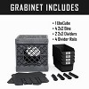 UbeCube Grabinet Kit 2"x2" Crate Black/Gray Bin: Stackable Decorative Boxes, Industrial Style, 13.5" Square - 2 of 4