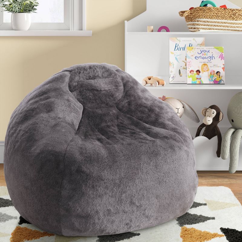 Fuzzy Fur Kids' Bean Bag - Pillowfort™, 2 of 6