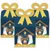 Big Dot of Happiness Holy Nativity - Square Favor Gift Boxes - Manger Scene Religious Christmas Bow Boxes - Set of 12 - image 2 of 4