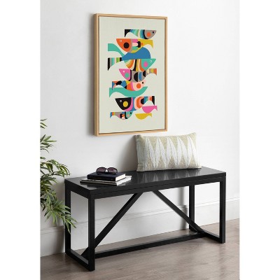 Colorful Abstract Fish Canvas Art for Kids' Nursery