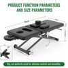 Dolonm Electric Massage Table w/Remote & 800LBS Capacity - Adjustable Height & Backrest, Wheels Included - Black - 4 of 4