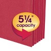 Smead File Pocket, Straight-Cut Tab, 5-1/4" Expansion, Legal Size, Red, 10 per Box (74241) - 3 of 4