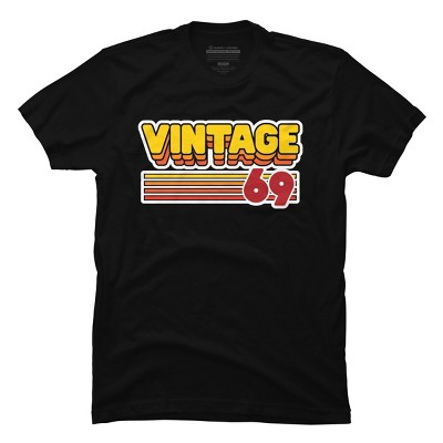 Men's Design By Humans Retro Vintage Stack 69 By JoshuasPlayhouse T-Shirt