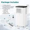 Costway 8000/10000 BTU Portable Air Conditioner with Fan and Dehumidifier Remote Control - 3 of 4