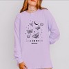 S.W.Smiley Witchy Moth - Women's Garment Dyed Long Sleeve Graphic T-Shirt - 2 of 3