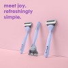 Joy lavender razor handle + 2 razor blade refills - 4 of 4