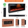 CuisinSmart 50 Inch Electric Fireplace Wall Mounted, Recessed Electric Fireplace with Remote Control, 12 Flame Color&Low Noise&Touch Screen - 2 of 4
