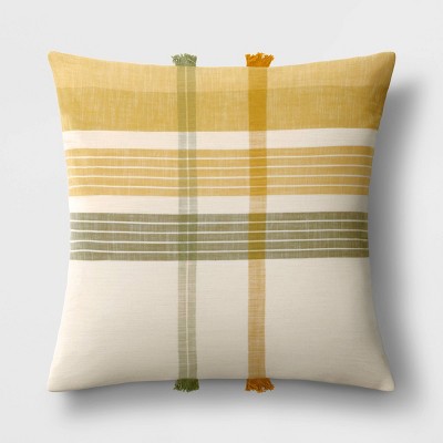 24"x24" Oversized Plaid Square Throw Pillow - Threshold™