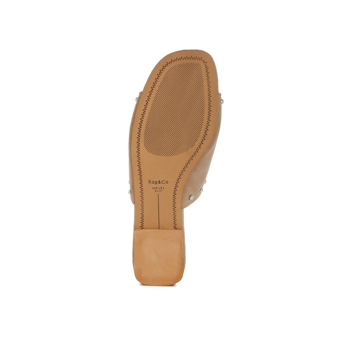 Обувь Rag & Co Womens Odalia Soft Suede Leather Studded Flats 9 — фото 5