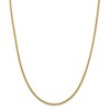 Black Bow Jewelry 2.3mm, 14k Yellow Gold Hollow Wheat Chain Necklace - 3 of 4
