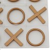 12 Modern Acrylic and Iron Tic Tac Toe Set Gold - Olivia & May