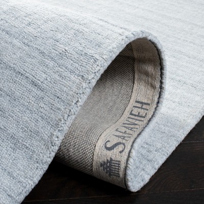 Mirage Dark Gray Hand Loomed Viscose Runner Rug