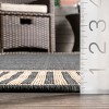 nuLOOM Asha Striped Border Stain Resistant High Traffic Outdoor Area Rug - 3 of 4