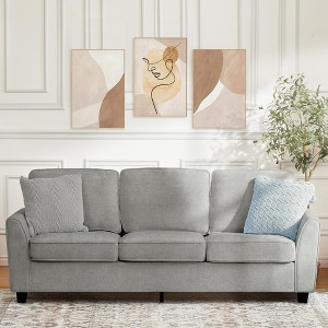 83 Inch Modern 3 Seater Sofa,Cozy & Comfy Mid-Century Modern Couch for Living Room, Home Office & Apartment - 1 of 4