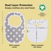 KeaBabies 8pk Organic Baby Bibs for Boy, Baby Drool Bib for Toddler Boys, Girls, Newborn Baby Teething Bibs - 3 of 4