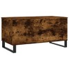 vidaXL Coffee Table Smoked oak Engineered wood Medium Height-Adjustable - 4 of 4