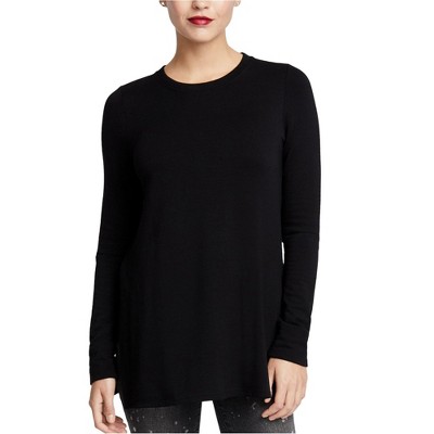 Rachel Roy Womens Split-Sleeve Basic T-Shirt