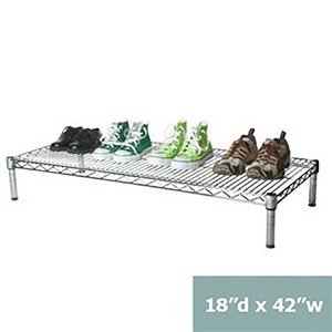 Shelving.com Chrome Wire Shelving with 1 Tier Shelf - - 1 of 3