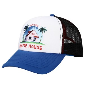 Dragon Ball Kame House Plain White Adjustable Trucker Hat - 1 of 4