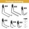 Unique Bargains Slat Wall Garage Lawn Yard Garden Hanging Organizing Storage Hooks 12 Pcs - 3 of 4