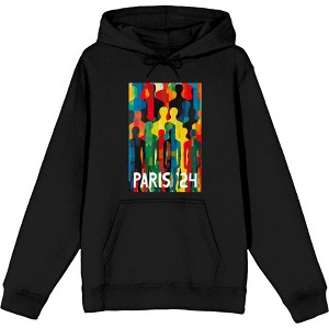Colorful Human Collage Adult Long Sleeve Hoodie - 1 of 3