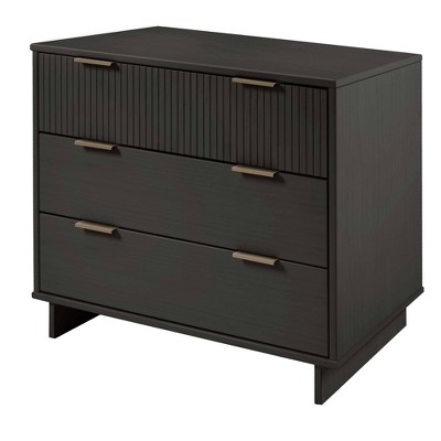 Granville Dark Grey Pinewood Vertical Dresser Set