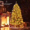 Costway 5/6/7 FT Artificial Xmas Tree with 844/1168/1646 Branch Tips 250/350/470 LED Lights 11 Lighting Modes - image 4 of 4