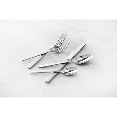 20pc Stainless Steel Viggo Silverware Set Satin - Fortessa Tableware Solutions: Flatware Set, Service for 4, Dishwasher-Safe