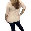 Women's Leopard Accent Cowlneck Sweater - honeyme - 2 of 2