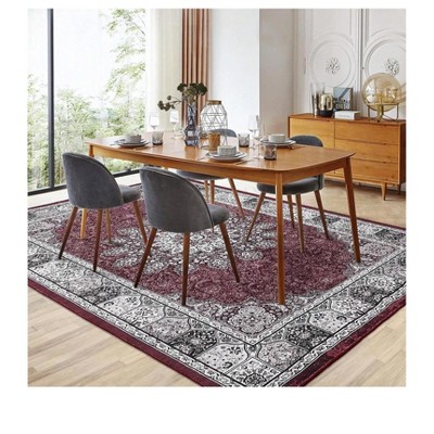 Garvee Washable Area Rugs for Living Room,Large Rugs Floor Carpet, Non-Shedding Vintage Rugs, Low Pile Non-Slip Rug for Bedroom,Dining Room