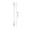 Unique Bargains Irregular Faux Pearl Handbag Strap White 1 Pc - 2 of 4