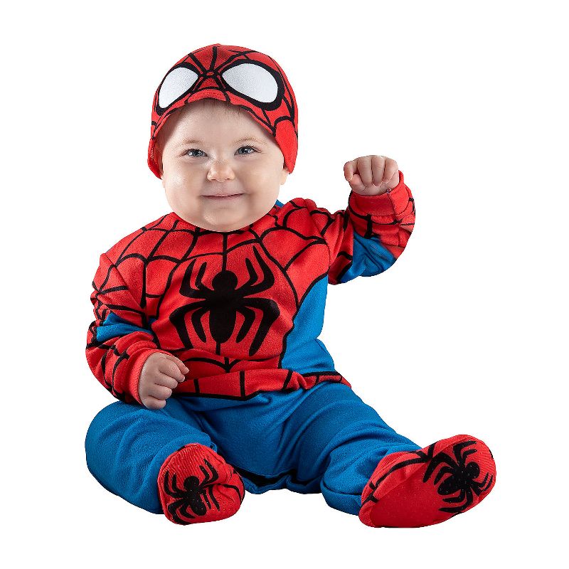 Jazwares Toddler Boys' Spider-Man Costume - Size 12-18 Months - Red, 1 of 2