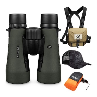 Vortex 10x50 Diamondback HD Roof Prism Binoculars w/Floating Strap & Vortex Hat