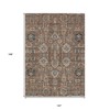 Brown Gray And Charcoal Oriental Washable Indoor Outdoor Area Rug - 3 of 4