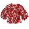 bar III Womens Printed Faux Floral Wrap Blouse - 2 of 2