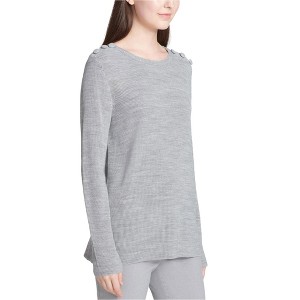 Calvin Klein Womens Shoulder Button Pullover Sweater - 1 of 1