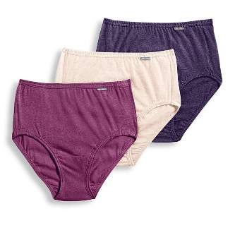 Jockey Mens Elance Poco Brief 2 Pack Underwear Briefs 100% cotton xl  Boysenberry/Varsity Herringbone