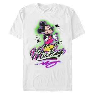 Men's Mickey & Friends Airbrushed Signature T-Shirt - 1 of 4