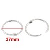 Unique Bargains Hinge Locking Scrapbook Craft Office Keyring Keychain Loose Leaf Binder 32mm Dia 20 Pcs - 2 of 4