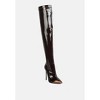 Chimes High Heel Patent Long Boots Women - 2 of 4